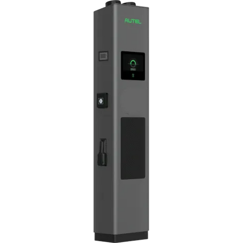 Autel MaxiCharger DC Pedestal EV Charger - Angled View with Controls, Buy Commercial Charging Station Online