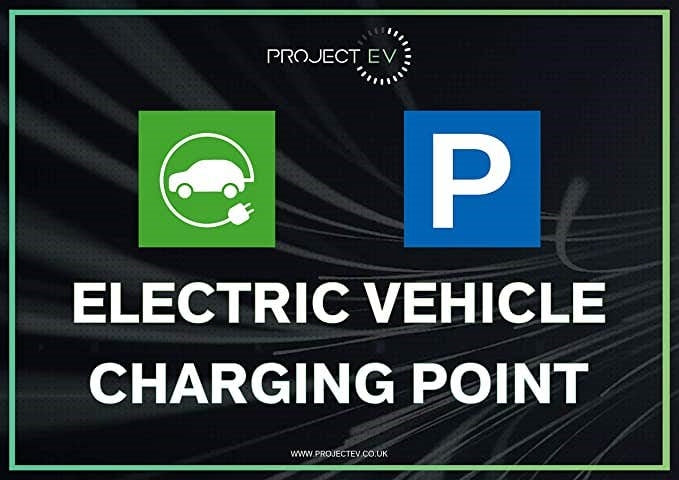 Project EV Electric Vehicle Charging Point Sign - Parking Bay Signage, Buy Online