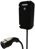 Alpha7 Gen4 7.4kW tethered home EV charger with charging cable
