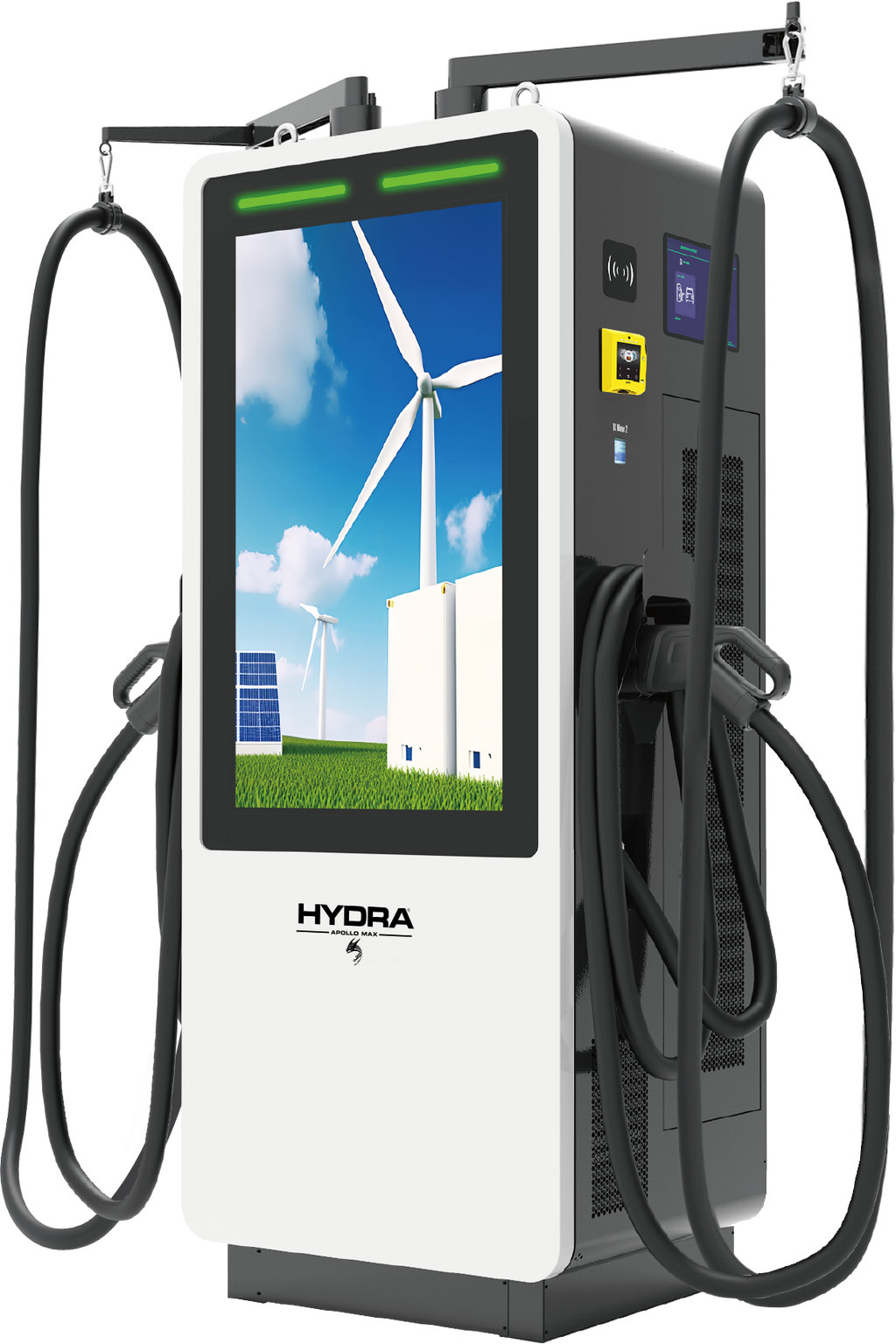 Hydra Apollo Max DC charger with Nayax contactless payment terminal