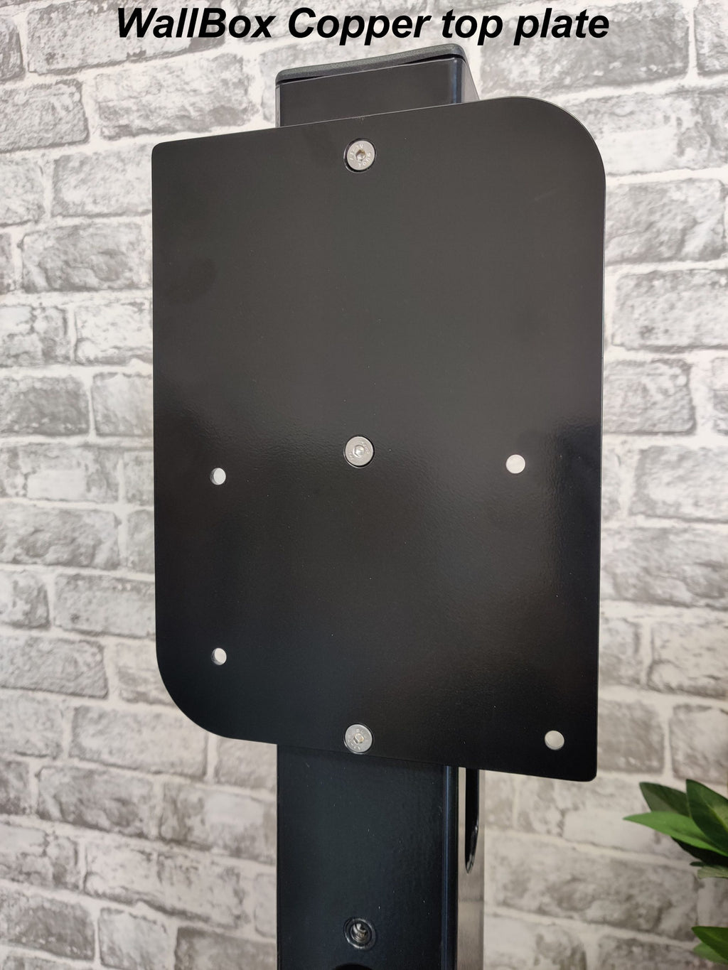 Wallbox Copper EV Charger Top Mounting Plate - Wall Bracket for Post Installation