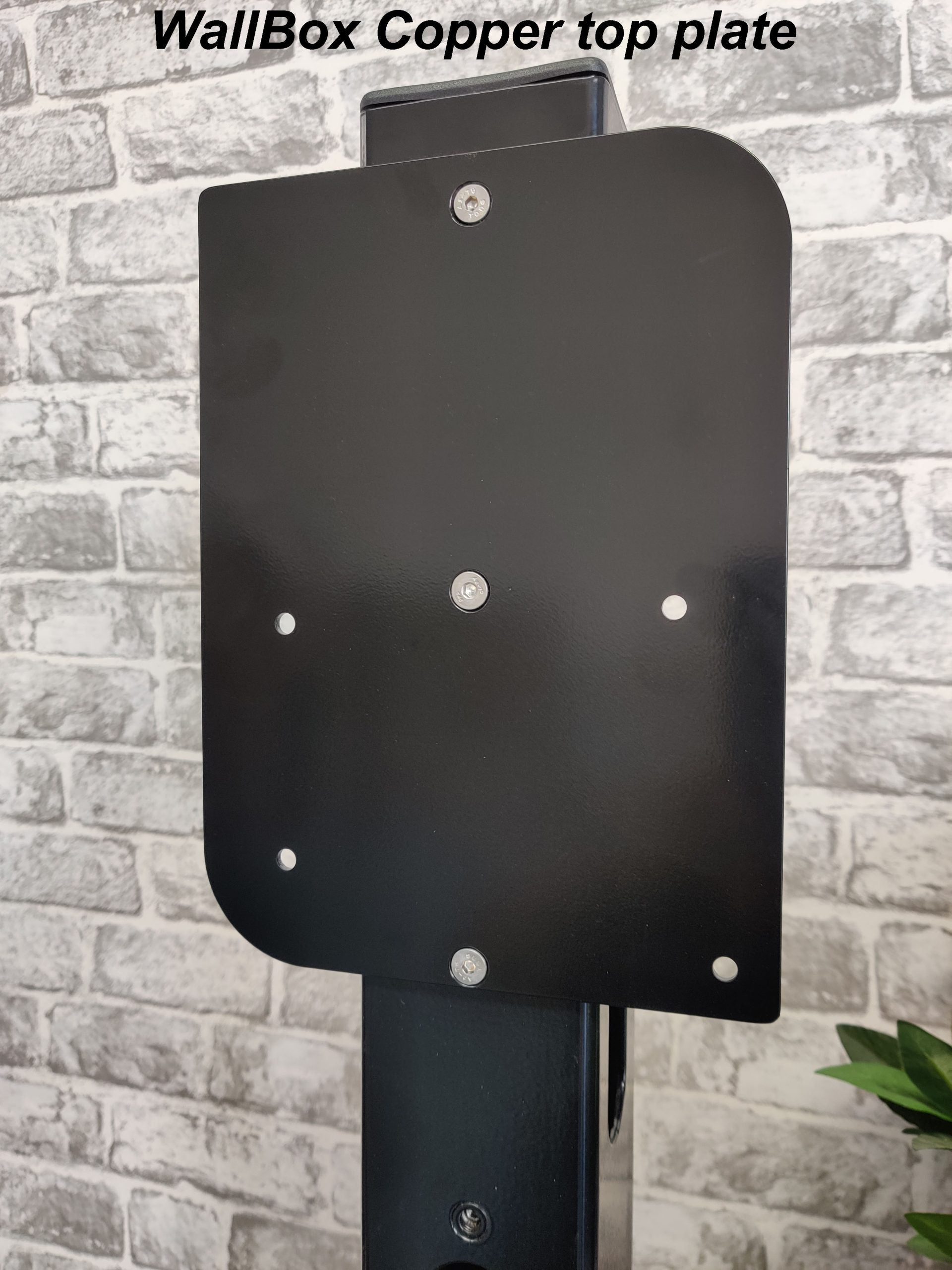 Wallbox Copper EV Charger Top Mounting Plate - Wall Bracket for Post Installation