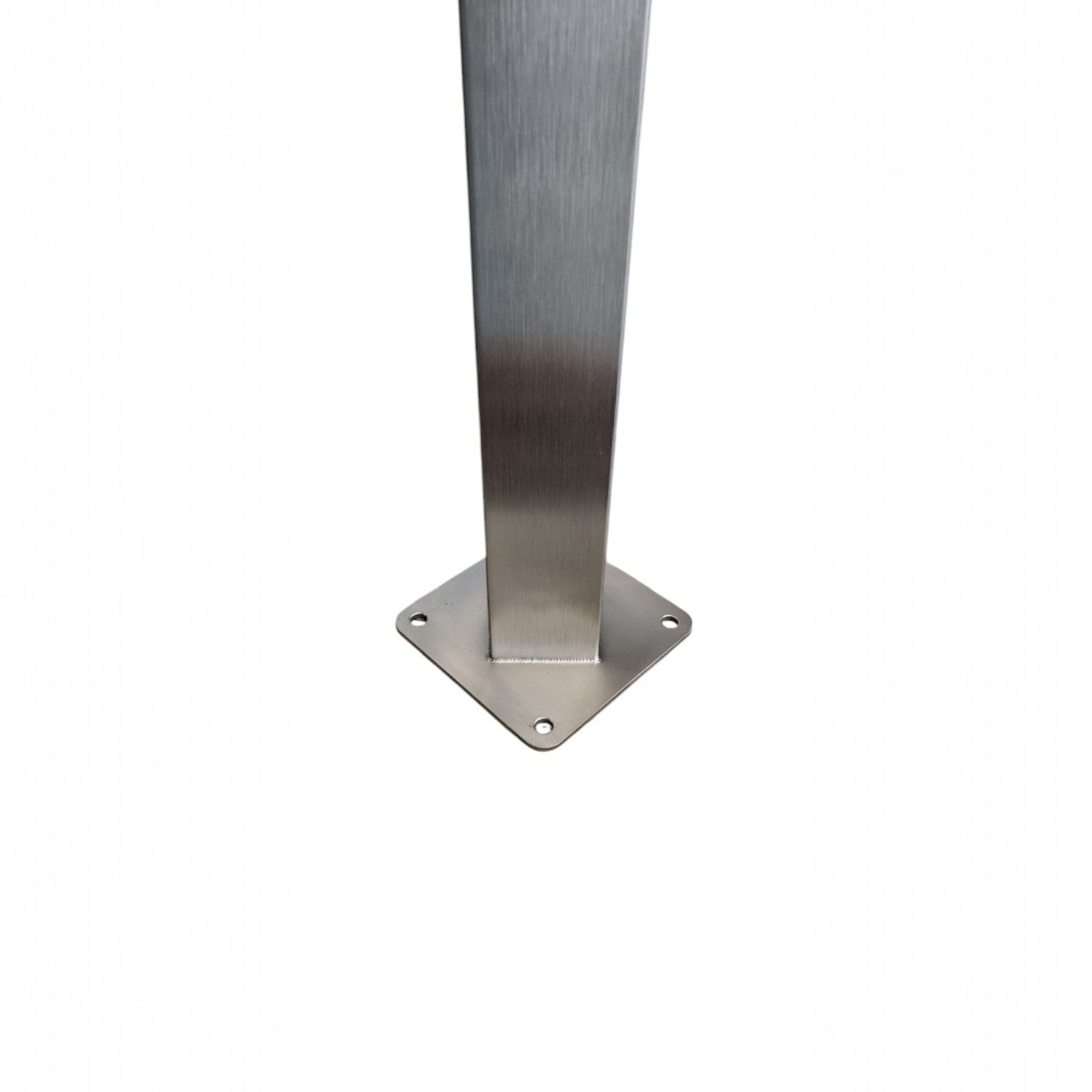 EV Charging Post Square Base Mounting Plate - Stainless Steel Floor Fixing Bracket