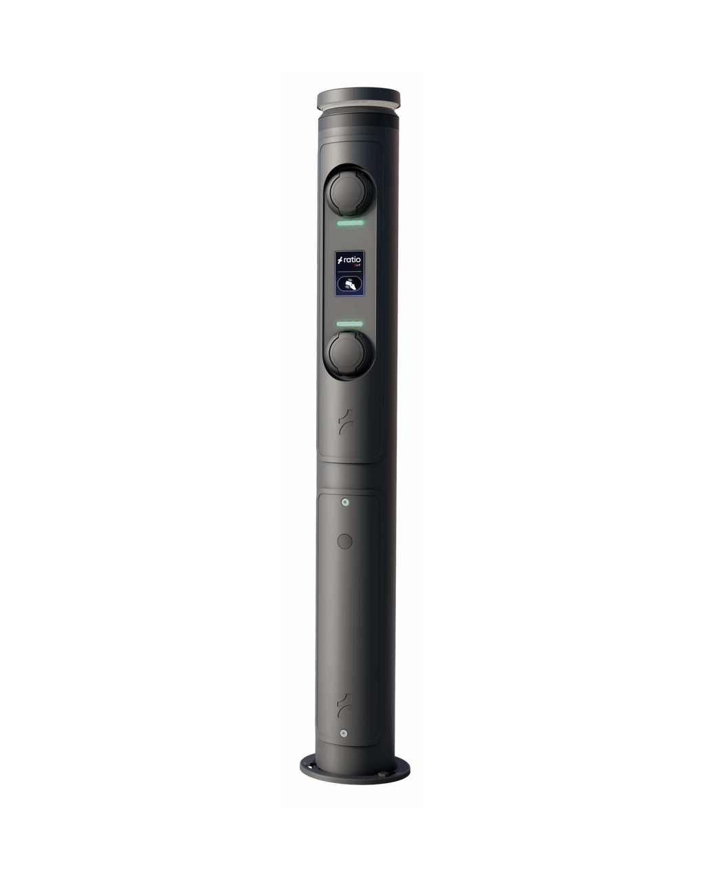 Ratio io7 | Commercial EV Charging Post | 7.4kW / 22kW | Smart Lighting