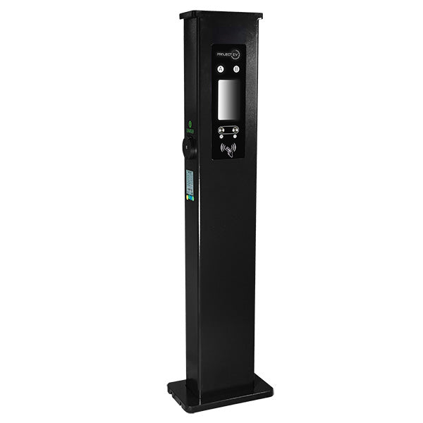 Project EV EVA-22D-SE 22kW Dual Gun Floor-Standing EV Charger with RFID, Three Phase - Buy Online