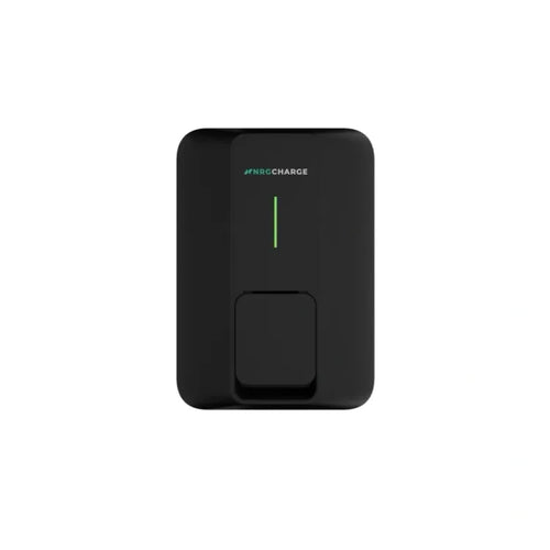 NRGCharge Black Wall-Mounted EV Charger - Front Angled View, Buy Online