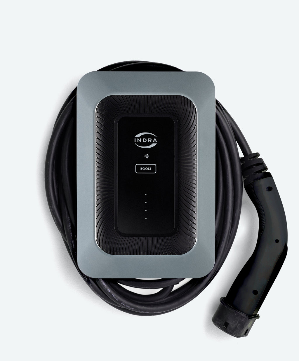 Check the price and installation cost of the tethered Indra Smart LUX EV charger at ON-EV.