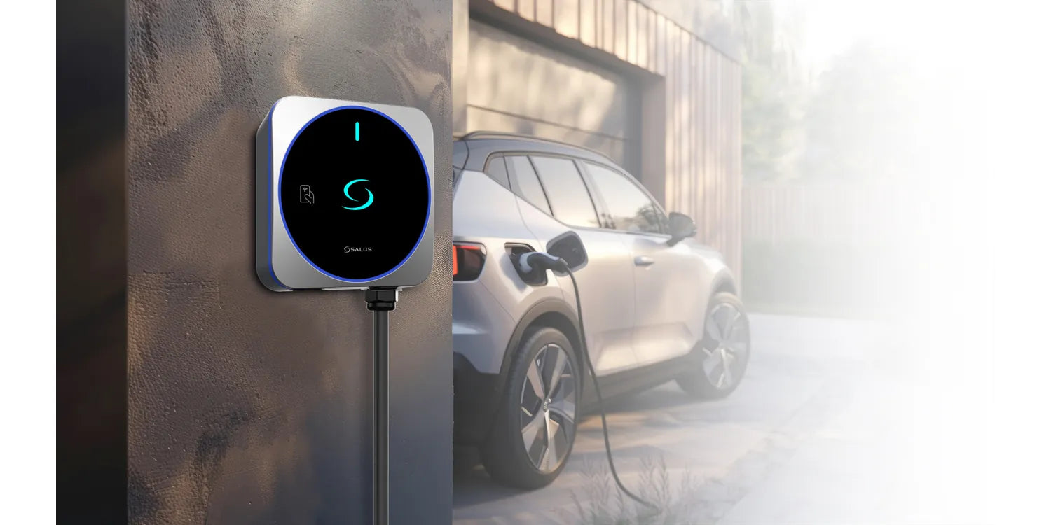 Salus EVT7UK | 7kW Type 2 Slimline | 5m Tethered