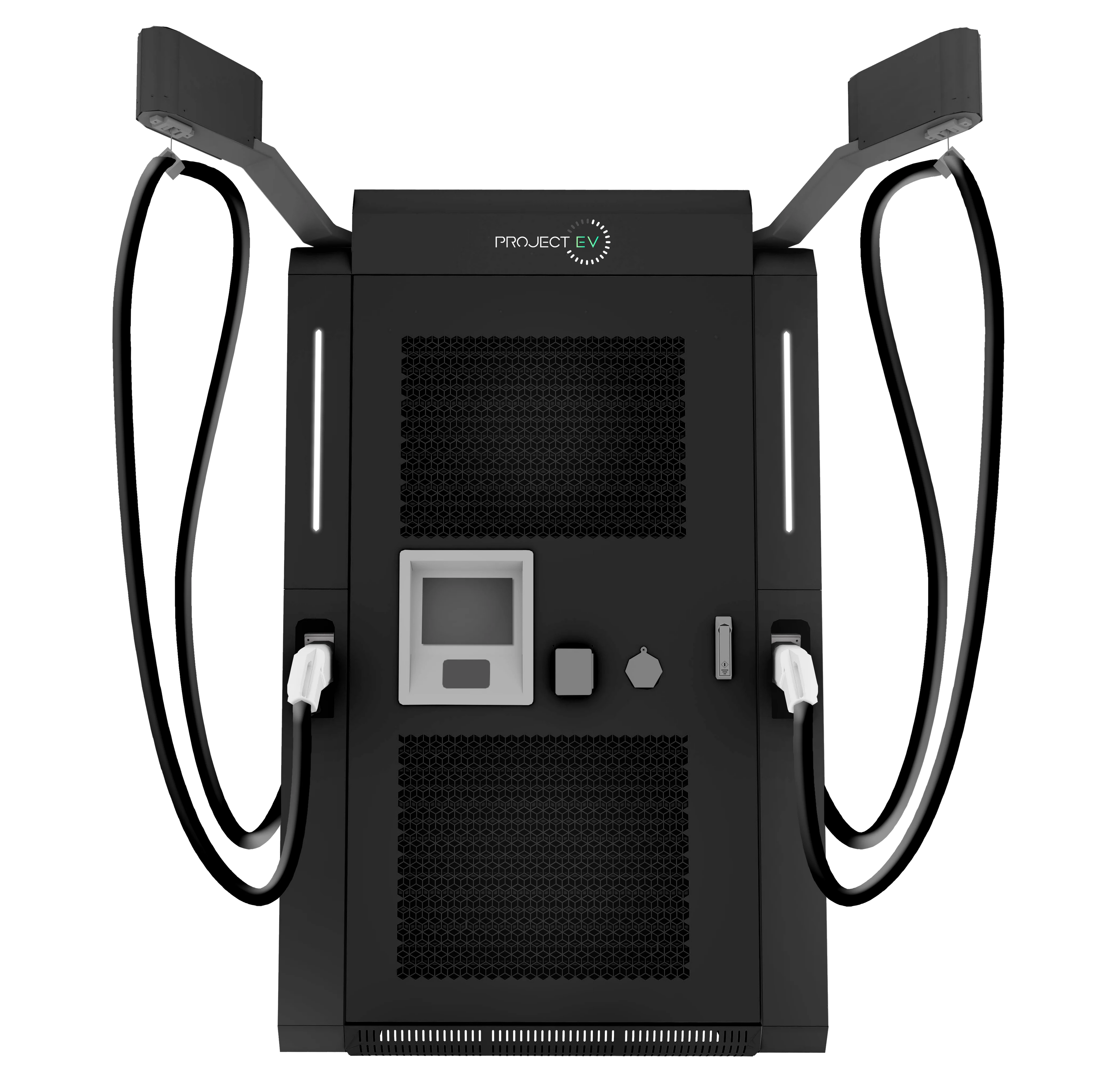 Project EV Dual-Gun DC Fast Charger 240-480kW Commercial EV Charging Station - Front View