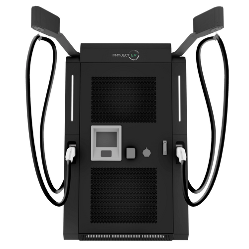Project EV Dual-Gun DC Fast Charger 240-480kW Commercial EV Charging Station - Front View