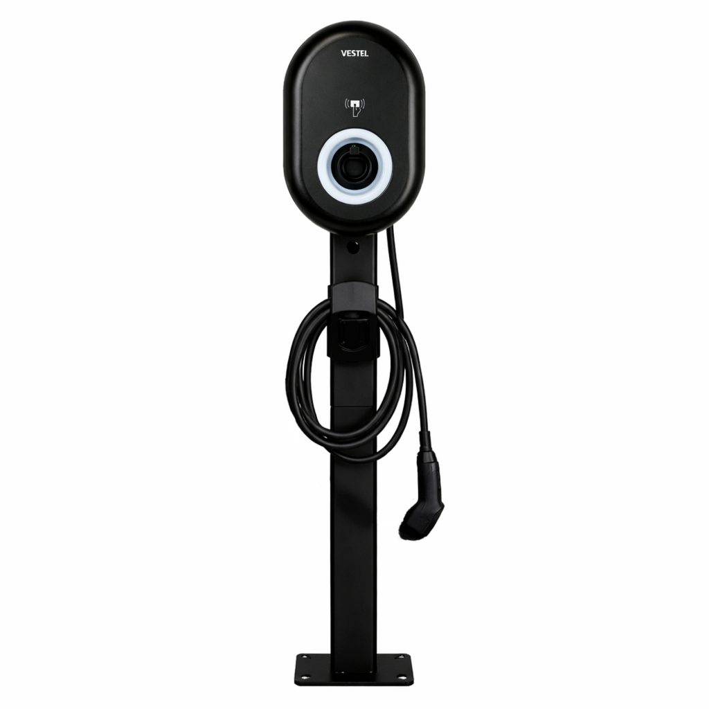 Loady matt black mounting pole for Vestel