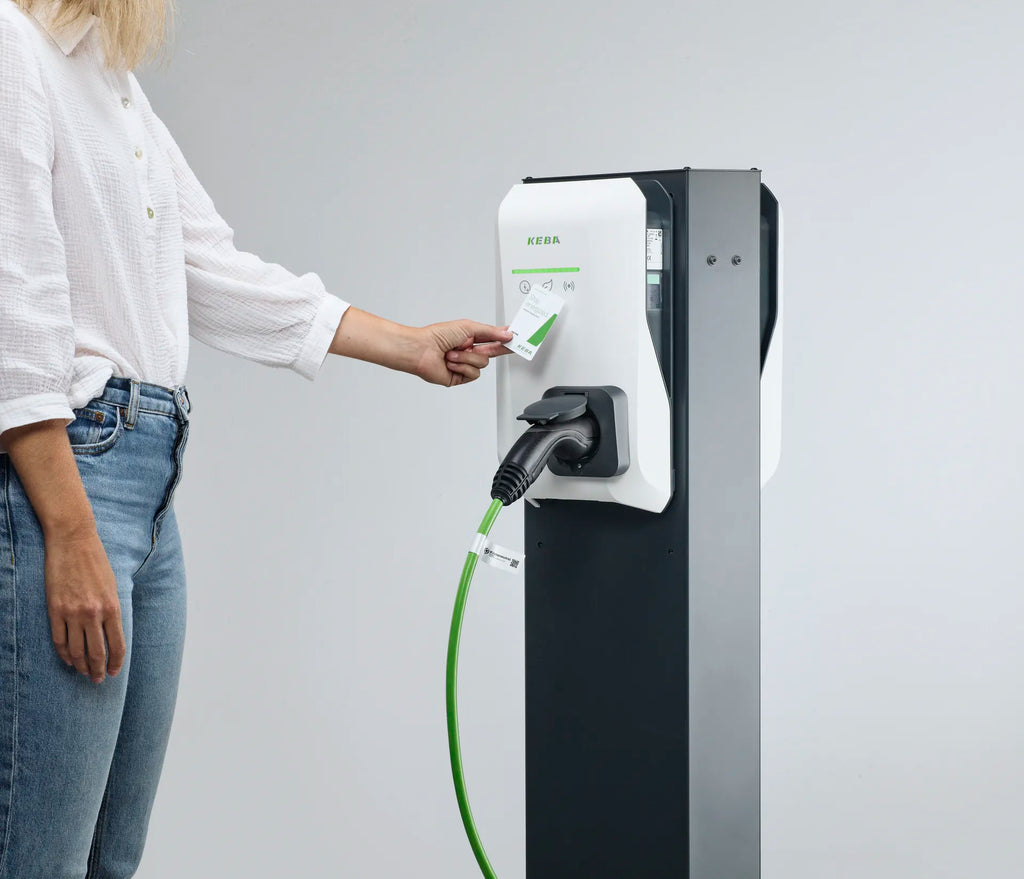 KEBA KeContact P40 11kW EV charger with 6m tethered Type 2 cable - view 5