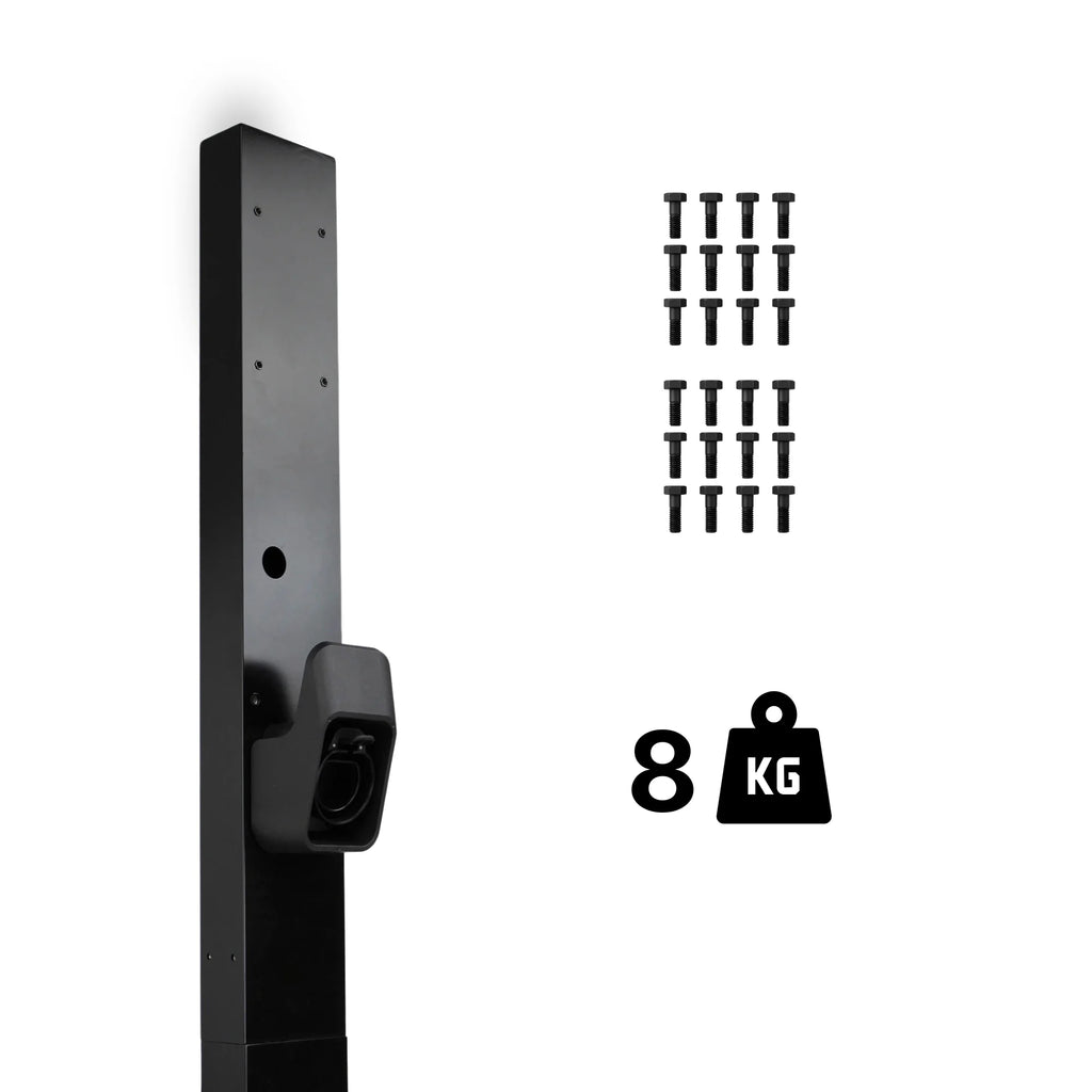 Loady matt black mounting pole for Enphase IQ2 - view 7