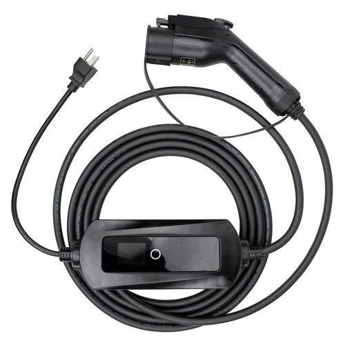 ChargeXpert portable EV charger with Type 1 plug and NEMA 6-20 plug