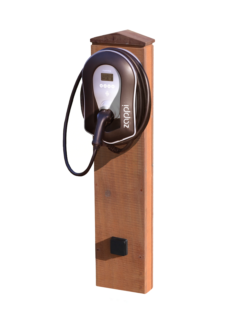 ChargeXpert recycled Azobe hardwood charger pole - view 4