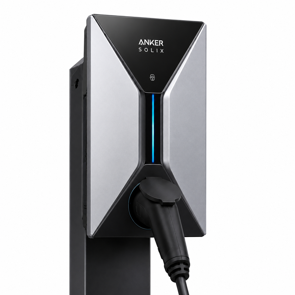 Loady matt black mounting pole for Anker SOLIX V1 - view 3