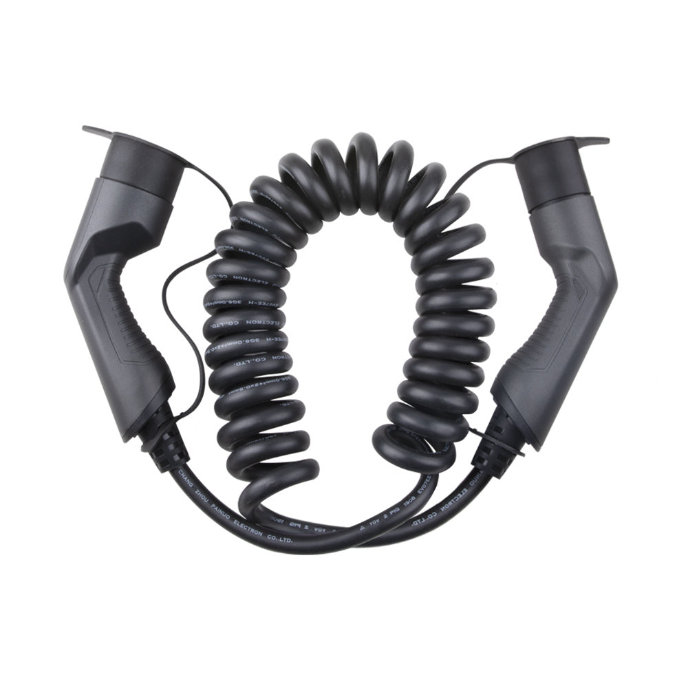 Loady coiled Type 2 to Type 2 EV charging cable 11kW - view 4