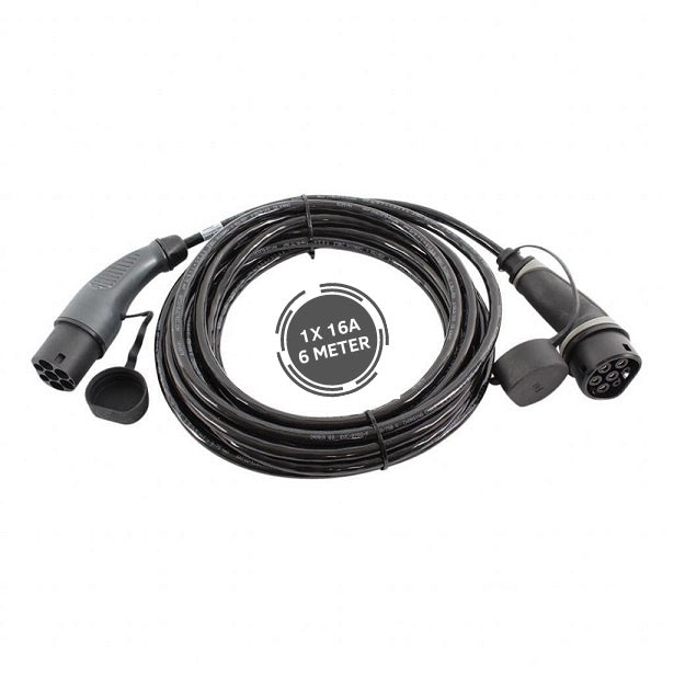 Ratio Basic Line Type 2 to Type 2 EV charging cable 3.7kW - 6m