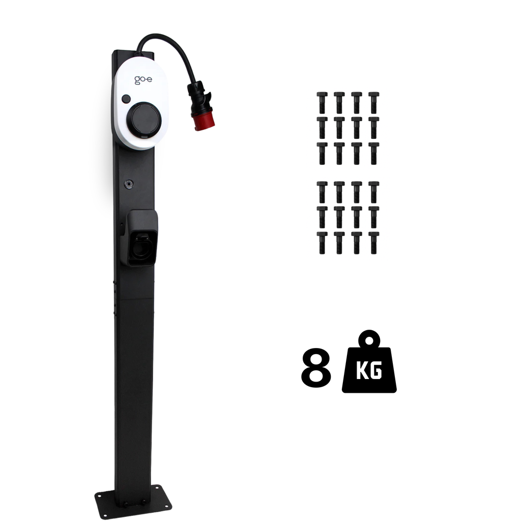 Loady matt black mounting pole for go-e & Fronius Wattpilot - view 6