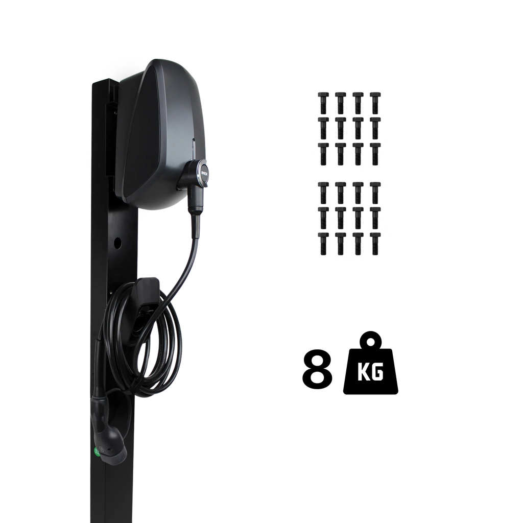 Loady matt black mounting pole for EVBox Elvi - view 6