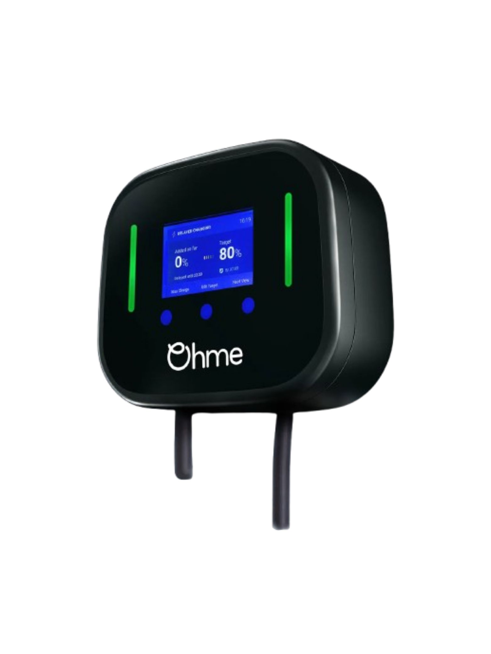 Shop the Ohme Home Pro tethered smart EV charger with LCD screen at ON-EV and view installation prices.