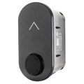 Black and White Wall-Mounted EV Charger - Angled View with Connector Socket, Buy Home Charging Point Online
