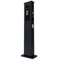 Project EV EVA-22D-SE 22kW Dual Gun Floor-Standing EV Charger with RFID - Side Angle View