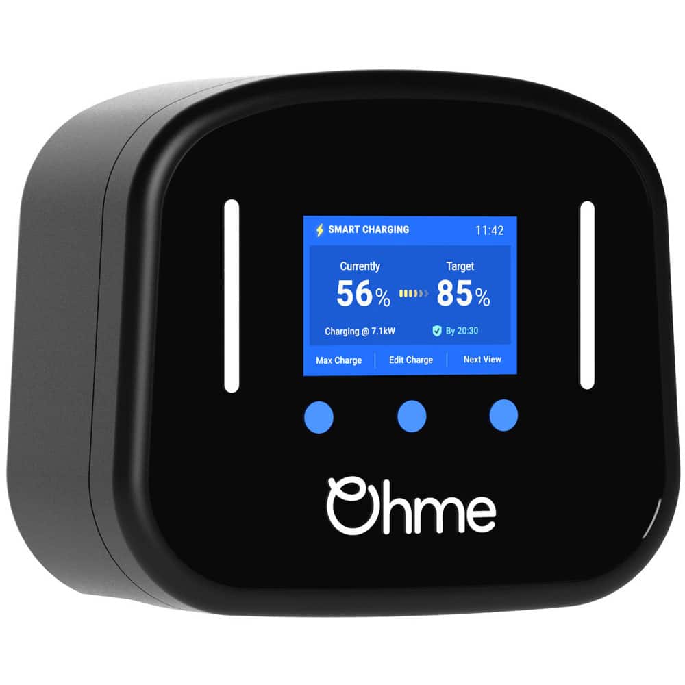 Ohme Home Pro EV Charger 7.4kW Smart Charger with LCD Screen