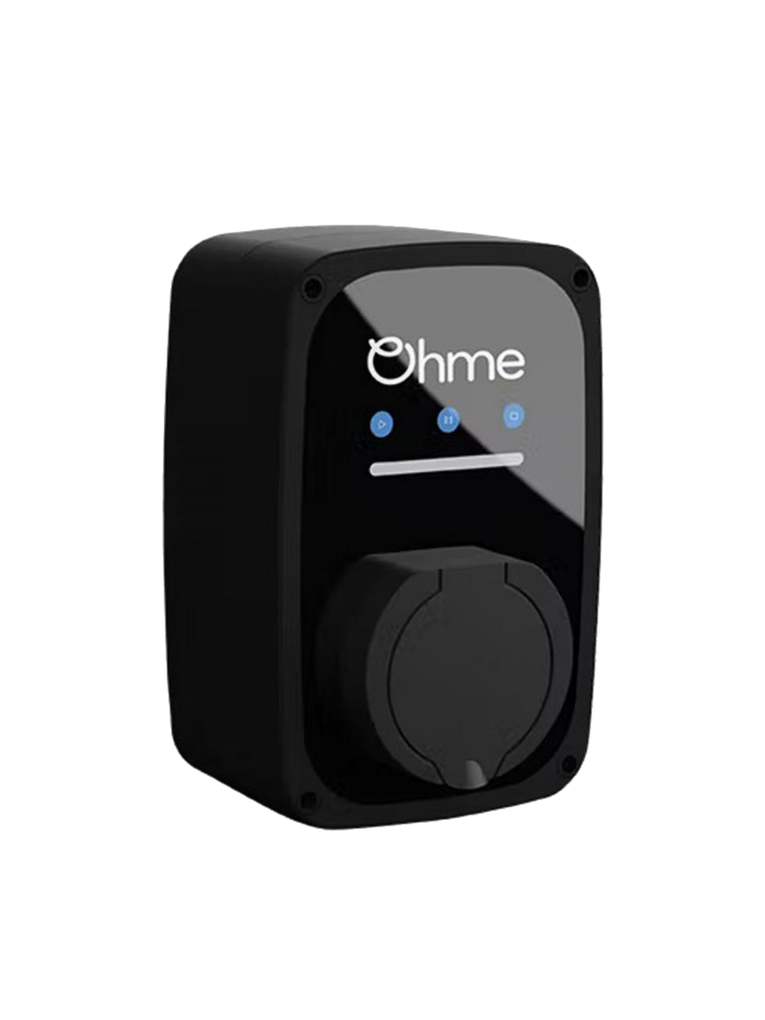 Shop the compact black Ohme ePod untethered EV charger at ON-EV and view our installation prices.