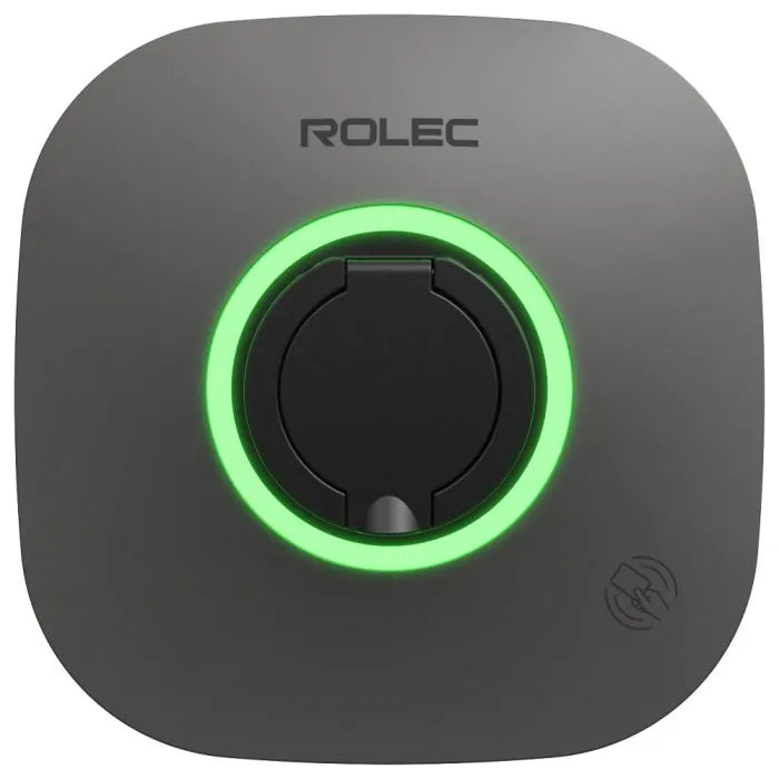 Shop the untethered black Rolec EVO EV charger at ON-EV and view our installation prices.