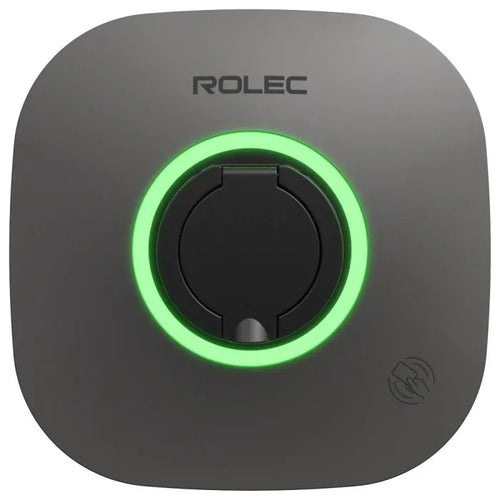Shop the untethered black Rolec EVO EV charger at ON-EV and view our installation prices.