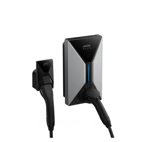 Anker SOLIX EV Charger with Cable Plugged into Socket - Buy Home Charging Point Online