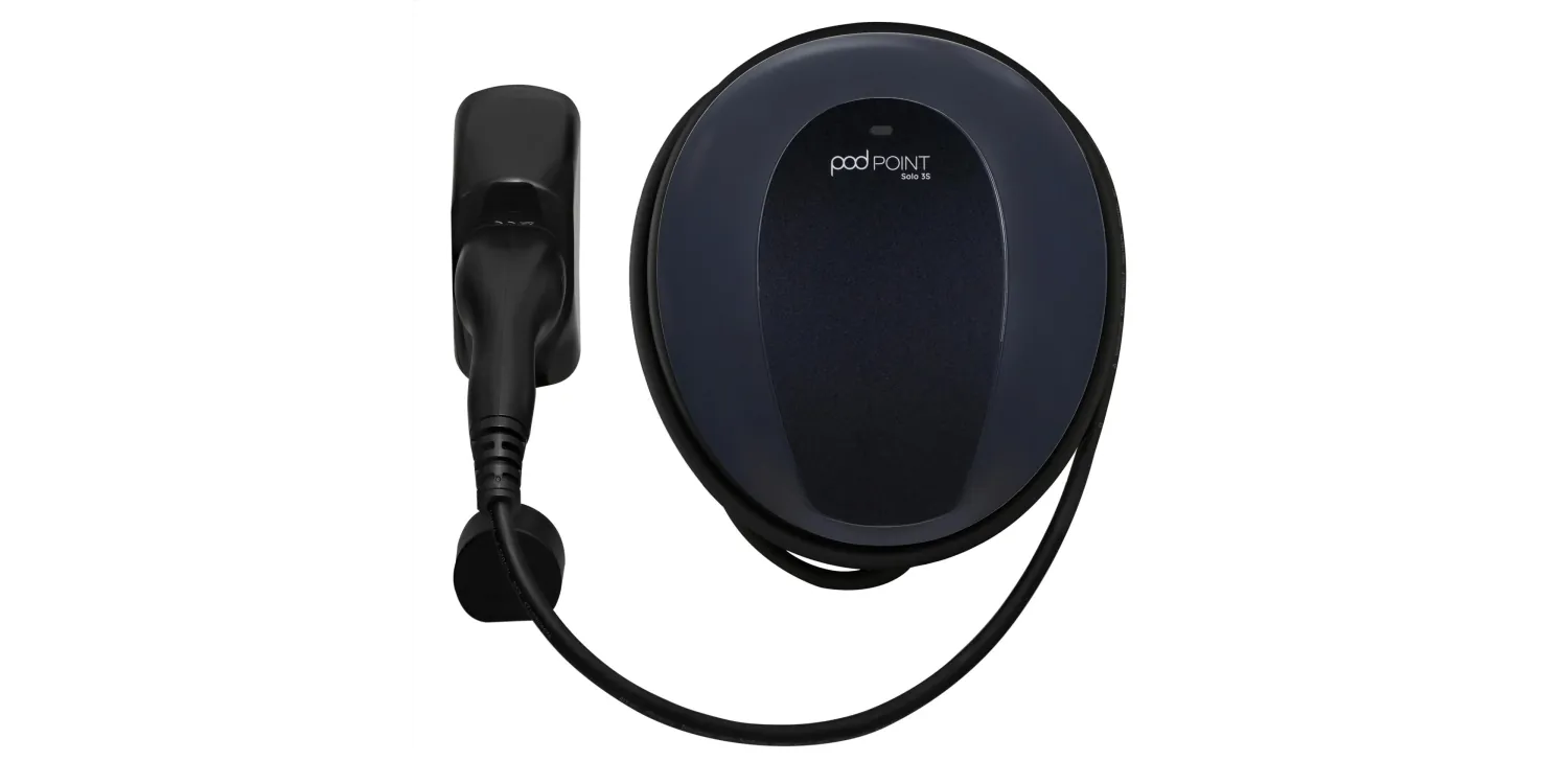 Pod Point Solo 3S | 7kW Single Phase | 5m Tethered Type 2