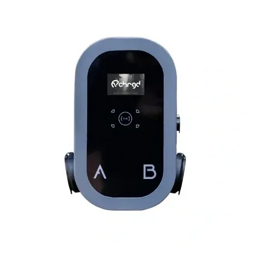 vCHRGD dual EV charger with twin A/B charging ports - UK home charge point