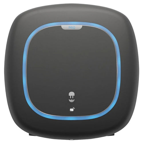 Wallbox Pulsar Pro 22kW EV charger front view with blue LED ring - buy tethered Type 2 home charging point